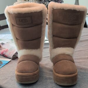 UGG Tan Shearling Lined Boots